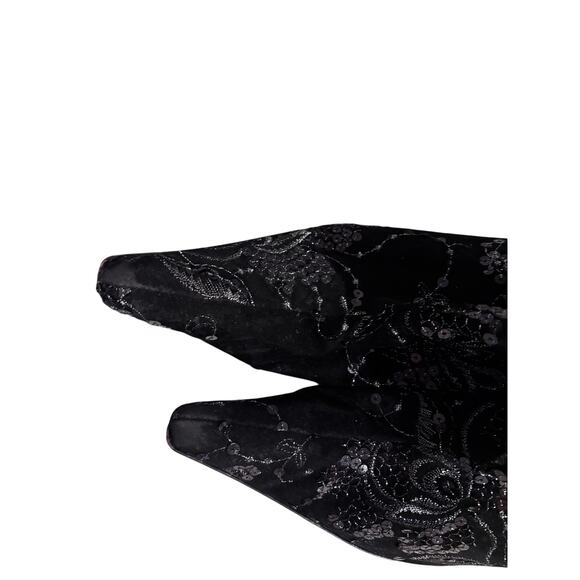 Womens Halloween Size 8M High Heel Boot Black Stilleto 92K - Picture 4 of 7